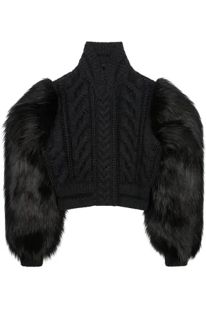 Givenchy Wool-Blend Cable-Knit Sweater