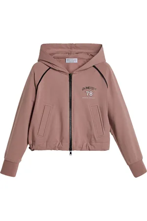 Brunello Cucinelli Stretch-Cotton Zip-Up Hoodie