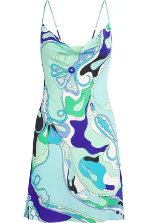 Puccini Cowl-Neck Mini Dress