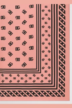 Dolce & Gabbana Silk Dg Logo Foulard