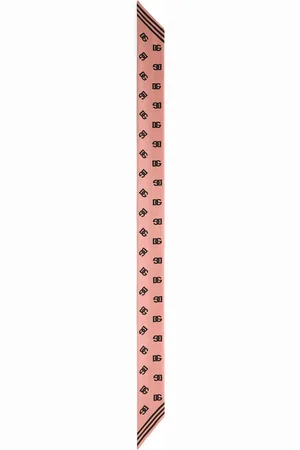 Dolce & Gabbana Silk Dg Logo Headscarf