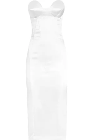 Dolce & Gabbana Satin Conical-Cup Midi Dress