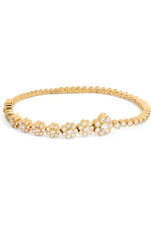 SOPHIE BILLE BRAHE Yellow and Diamond Fleur de Tennis Bracelet