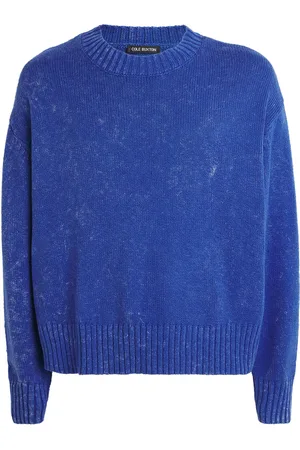 Cole Buxton Cotton Acid-Wash Sweater