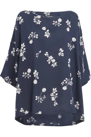 ‎Eskandar‎ Linen Floral Tunic Top