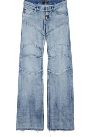 Balenciaga Faded Low-Rise Straight Jeans