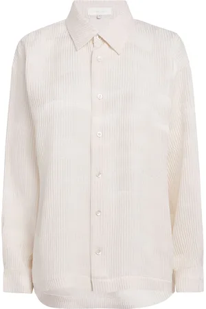 ‎Eskandar‎ Silk Ribbed Jacquard Shirt