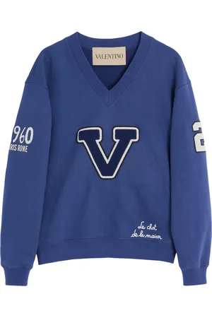 VALENTINO Cotton Varsity Sweatshirt