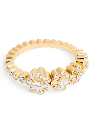 SOPHIE BILLE BRAHE Yellow and Diamond Ensemble de Fleurs Ring