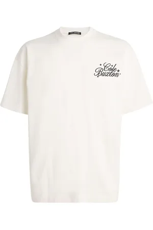 Cole Buxton Cotton Stars Serif Print T-Shirt