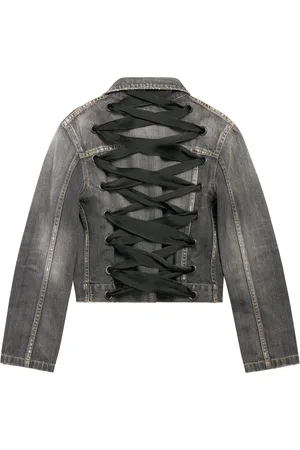 Balenciaga Lace-Back Denim Jacket