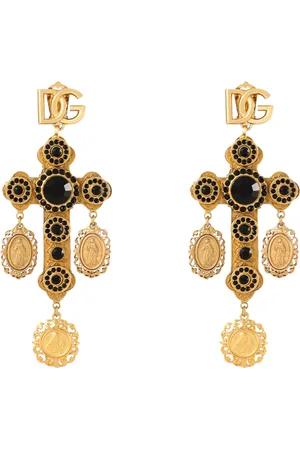 Dolce & Gabbana Cross Drop Earrings