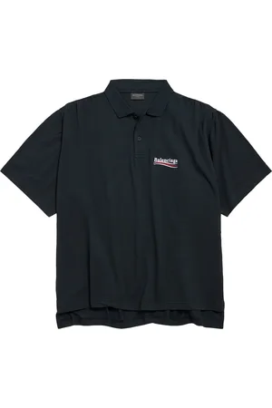 Balenciaga Cotton Piqué Political Campaign Polo Shirt