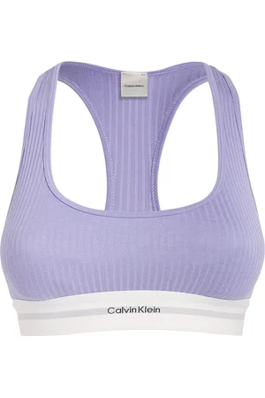 Calvin Klein Organic Cotton-Blend Logo Bralette
