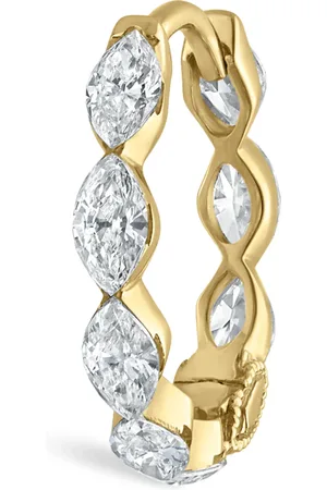Maria Tash Yellow Invisible Set Diamond Marquise Eternity Hoop Earring
