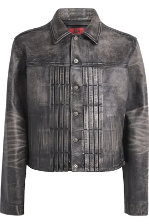424 FAIRFAX Leather Trucker Jacket
