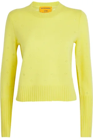Guest In Residence Cashmere Shrunken Pointelle Sweater