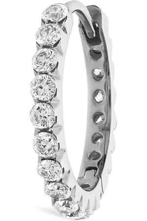 Maria Tash Invisible Set Diamond Eternity Single Hoop Earring