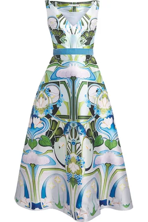 Mary Katrantzou Ceramica Lila Mykah Maxi Dress