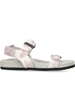 Brunello Cucinelli Cotton Printed Sandals