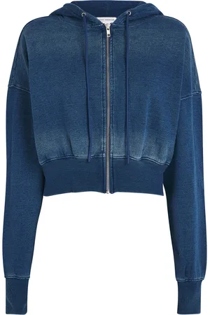 GOOD AMERICAN Jeanius Zip-Up Hoodie