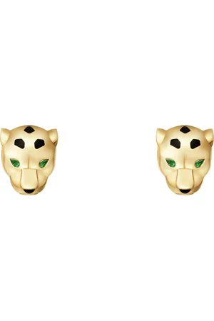 Cartier Yellow , Tsavorite and Onyx Panthère de Earrings