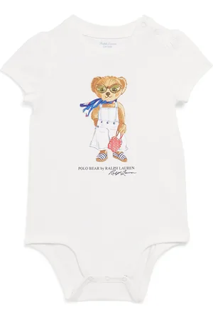 Ralph Lauren Cotton Polo Bear Bodysuit