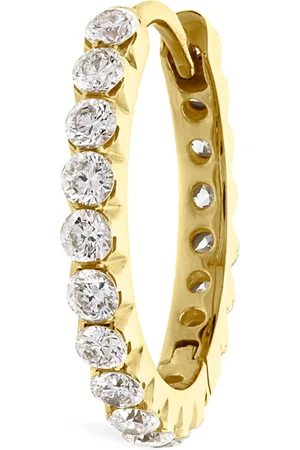 Maria Tash Invisible Set Diamond Eternity Single Hoop Earring
