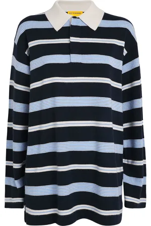 Guest In Residence Cashmere Stripe Rugby Sweater