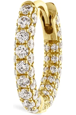 Maria Tash Diamond Five Row Pavé Single Hoop Earring