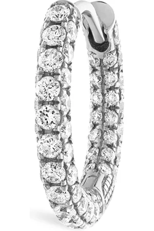 Maria Tash Diamond Five Row Pavé Single Hoop Earring