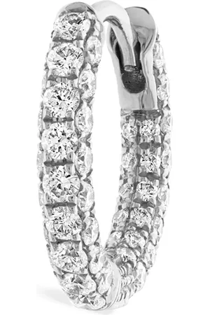 Maria Tash Diamond Five Row Pavé Single Hoop Earring