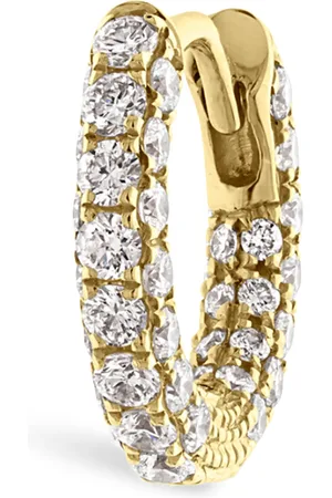 Maria Tash Diamond Five Row Pavé Single Hoop Earring