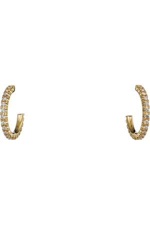 Cartier Small Yellow and Diamond Étincelle de Hoop Earrings