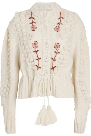 HAYLEY MENZIES Wool-Blend Embroidered Gloria Cardigan
