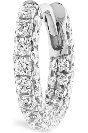 Maria Tash Diamond Five Row Pavé Single Hoop Earring