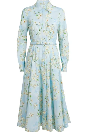 EMILIA WICKSTEAD Cotton Floral Emmalyna Midi Dress