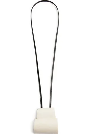 ‎Eskandar‎ Leather-Horn Pendant Necklace