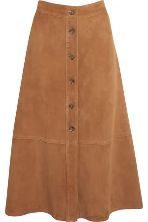 Paige Suede Terrassa Midi Skirt