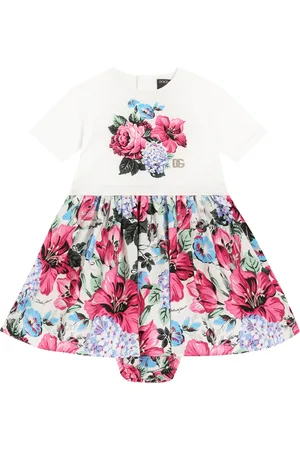 Dolce & Gabbana Flower Print Dress and Bloomers Set
