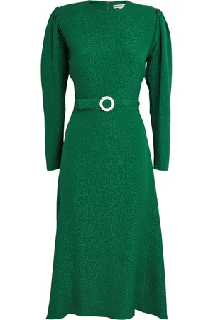 Edeline Lee Bubble Jacquard Diana Midi Dress