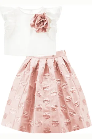 MONNALISA Top and Skirt Set