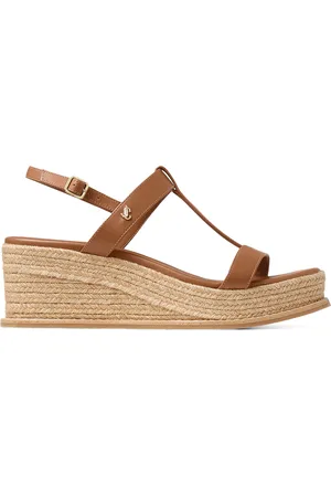 Jimmy Choo Theia 60 Leather Wedge Sandals