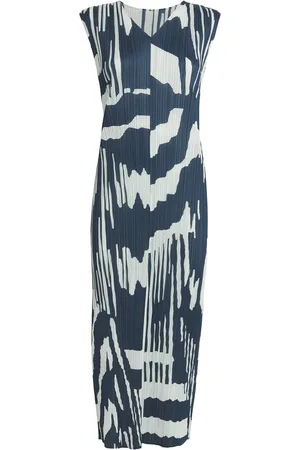 PLEATS PLEASE ISSEY MIYAKE Pleated Refraction Midi Dress