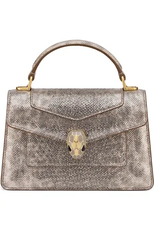 Bvlgari Small Snakeskin Serpenti Forever Top-Handle Bag