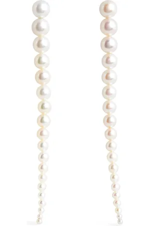 SOPHIE BILLE BRAHE Yellow and Pearl Ensemble Drop Earrings