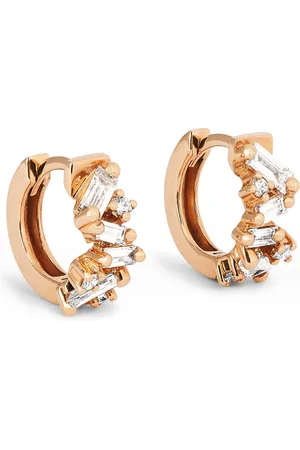 Suzanne Kalan And Diamond Frenzy Huggie Earrings