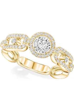 MESSIKA Yellow and Diamond Move Link Ring