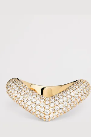 Giovanna Battaglia Engelbert Yellow and Diamond Drop Link Ring