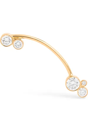 SOPHIE BILLE BRAHE Yellow and Diamond Stellari Diamant Single Right Earring